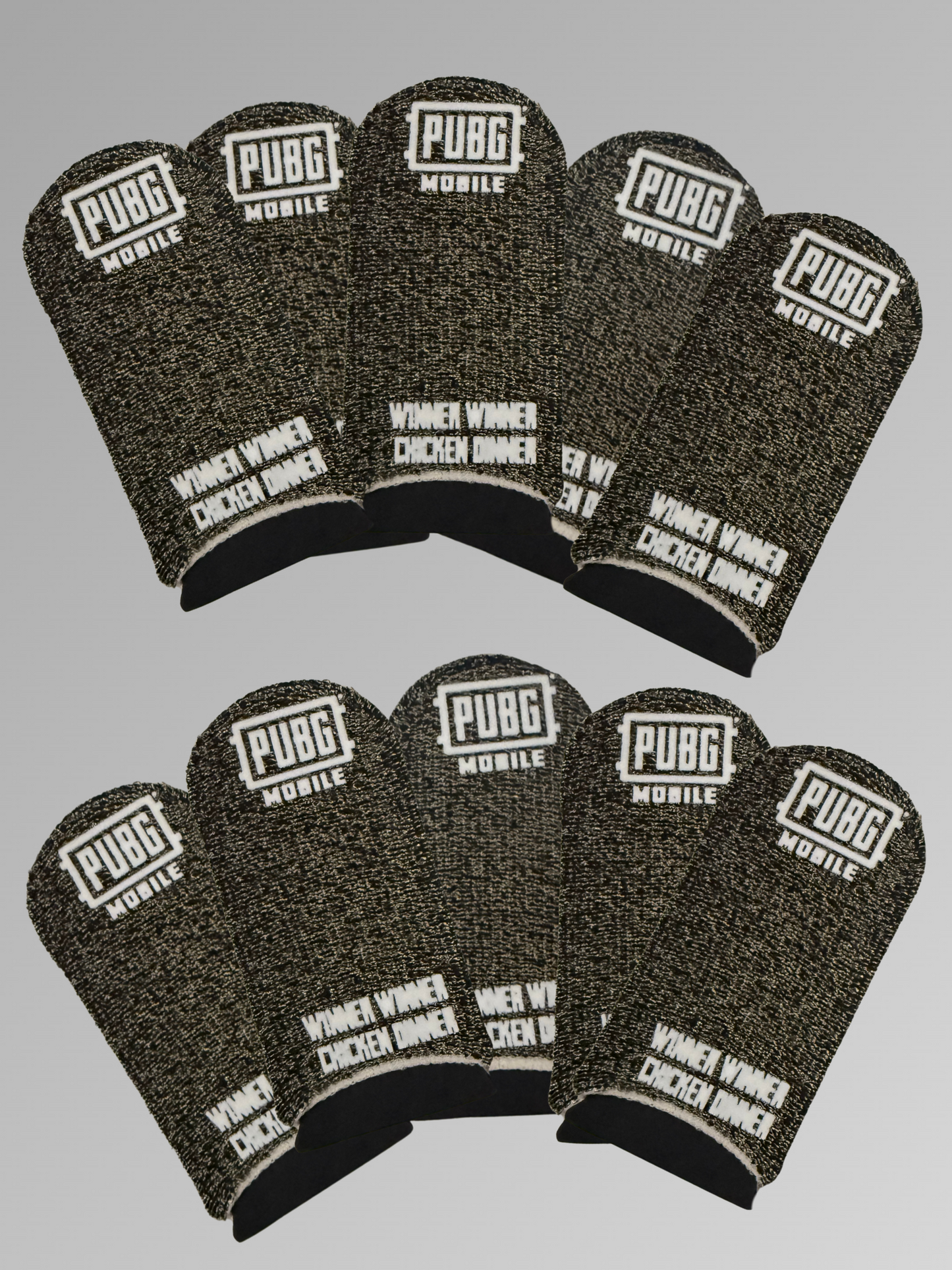 5x2 PUBG MOBILE Finger Sleeves / Black n White 10 STK.