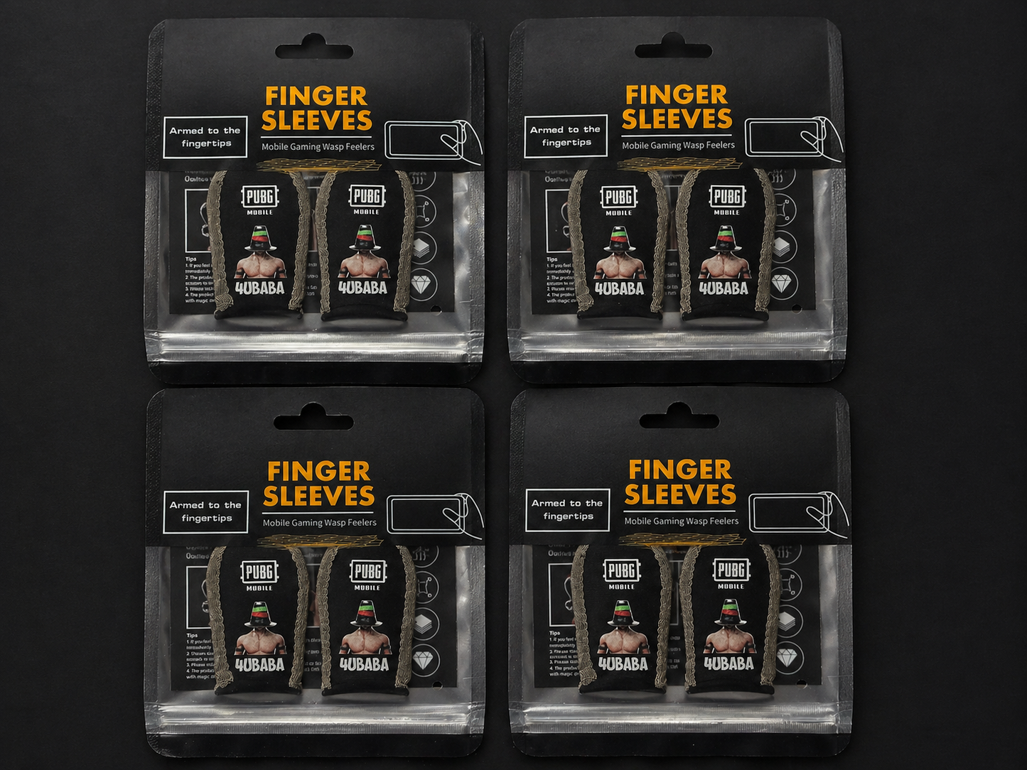4x2 - 4UBABA 2026 - Premium Gaming Finger Sleeves