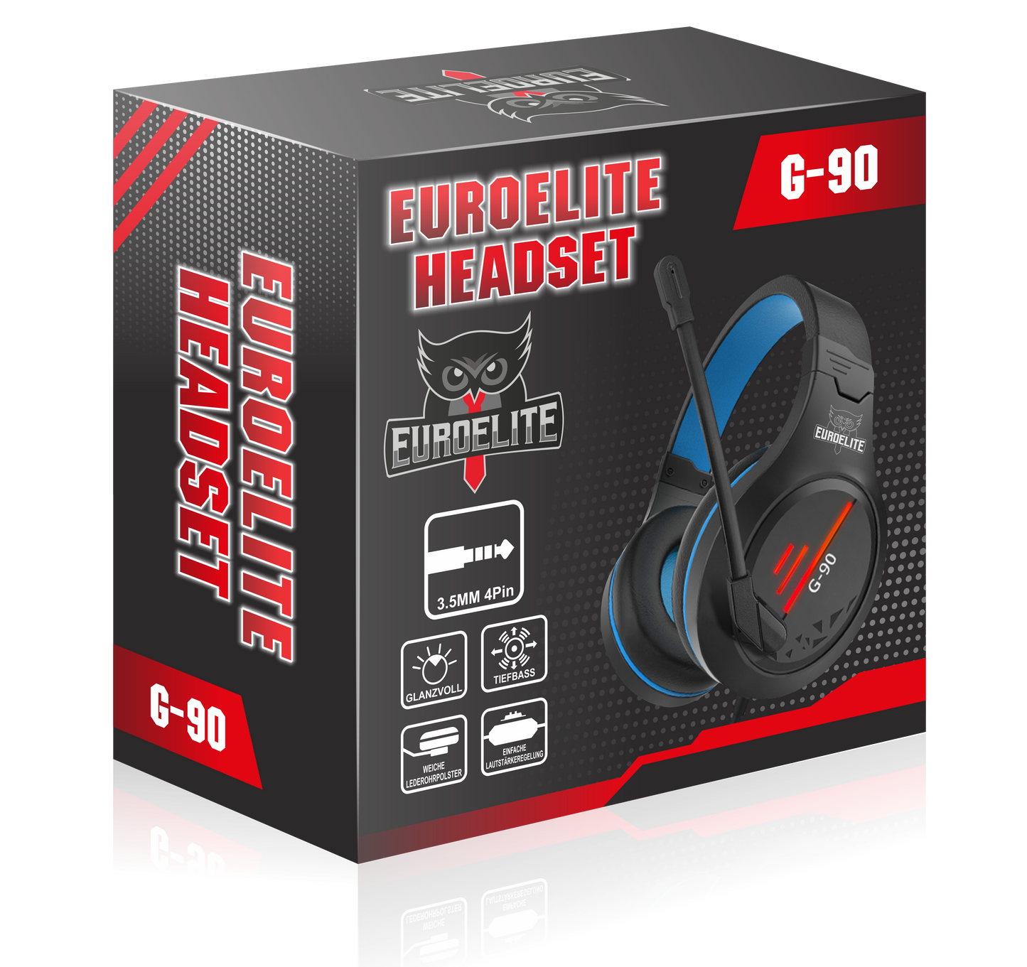 EuroElite Headset inklusive Powerbank