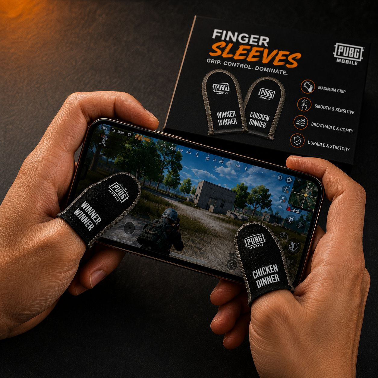 4x2 Premium Fingersleeves - PUBG MOBILE 2026